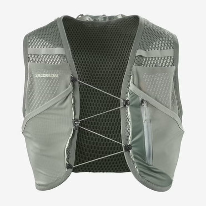 Chaleco de hidratación Salomon Active Skin 8 Verde gris, vista frontal