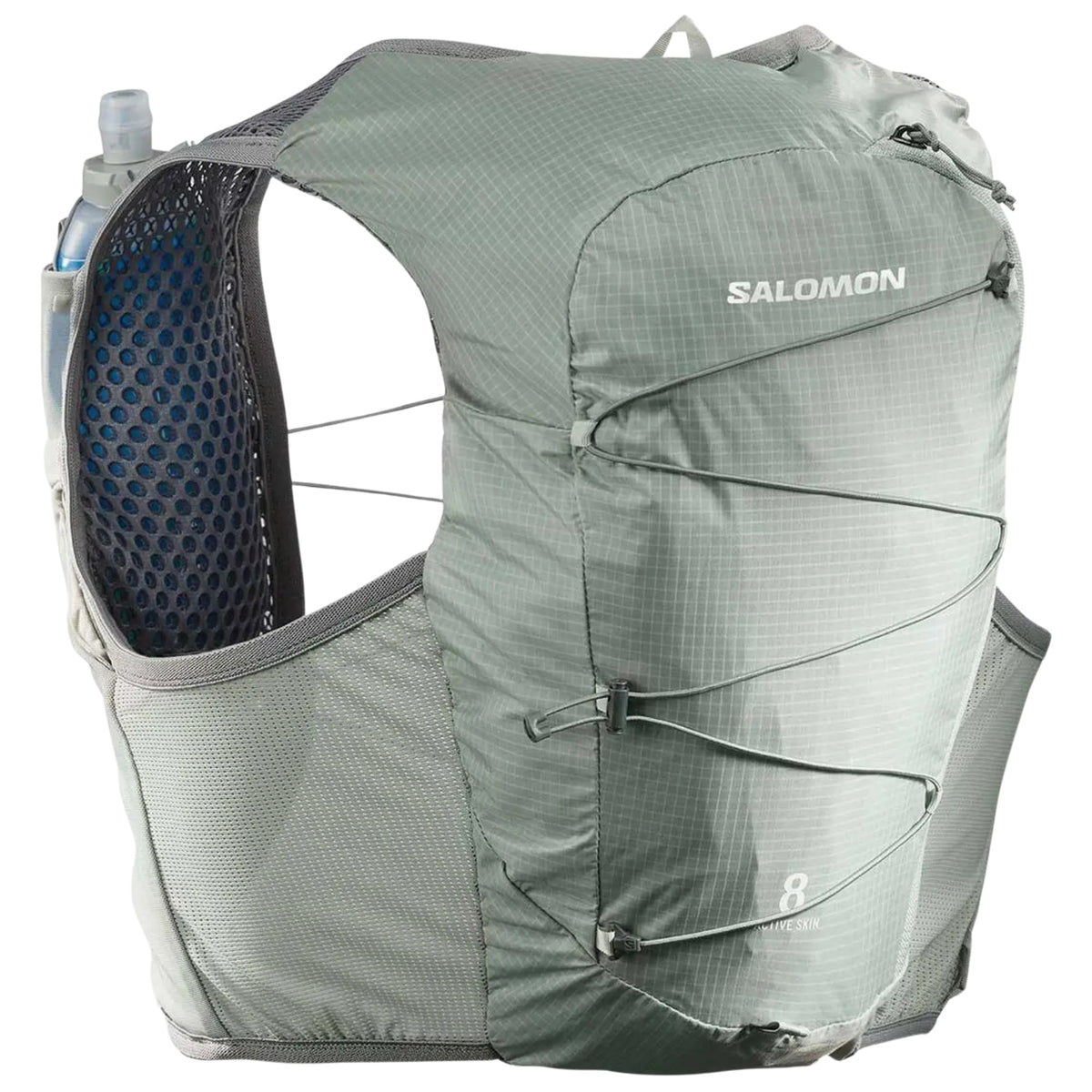 Chaleco de hidratación Salomon Active Skin 8 Verde gris, vista general