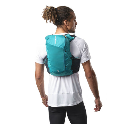 Chaleco de hidratación Salomon Active Skin 12 Turquesa, vista frontal